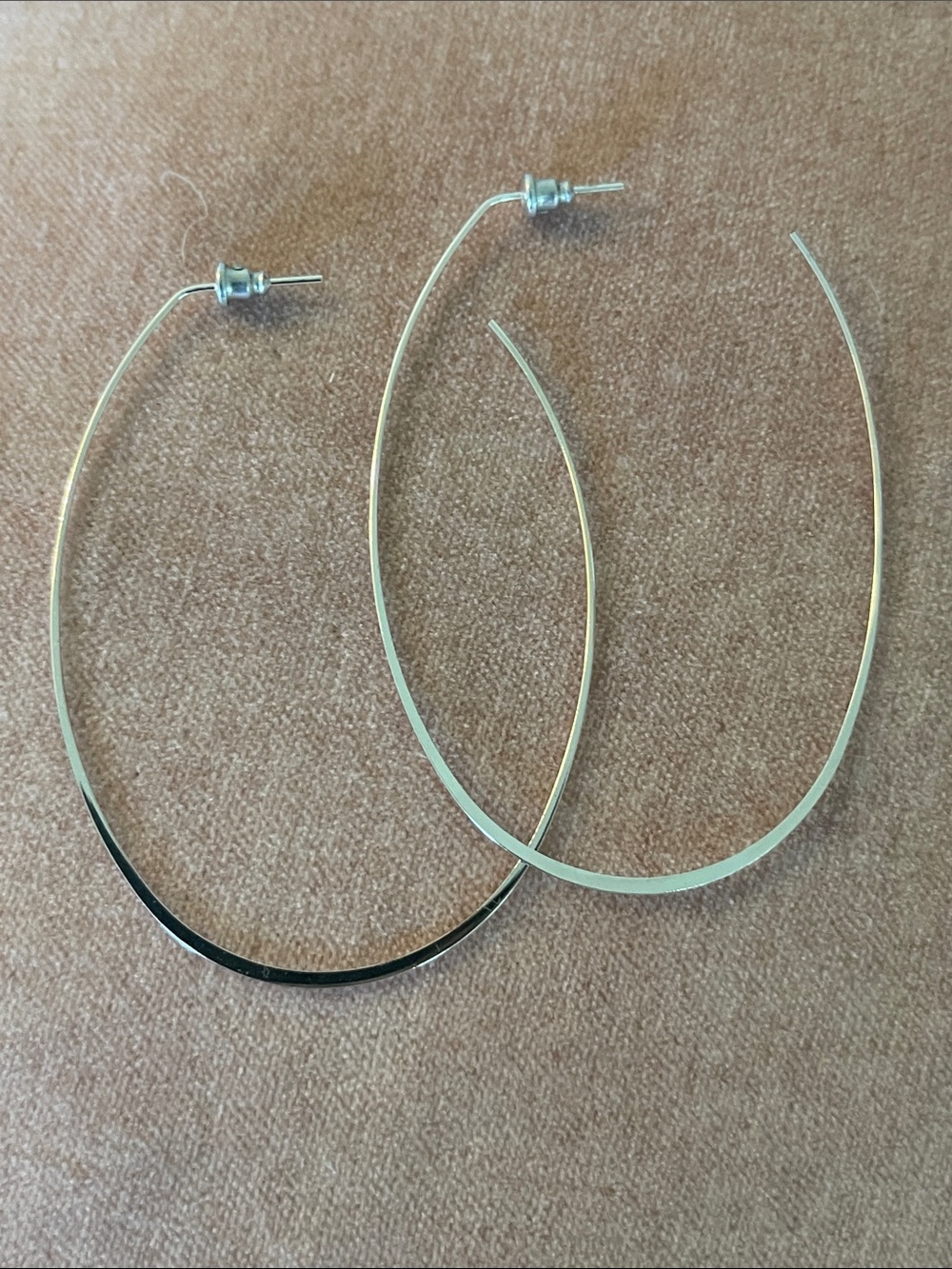 Silver Large Hoop Earrings